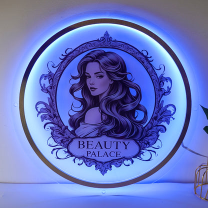 Custom Logo Business Neon Sign, HancraStore Personalized Backlit Illuminated Sign, Floating Logo Sign For Business,Customize LED Light Up Sign Wall Decor for Storefront Beauty Salon Nail Hair Studio