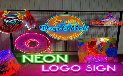 Custom LOGO Neon Sign, Led Business Logo Customized, UV Printed Neon Design, Personalized Neon Logo Light Up Sign for Business Wall, Custom Business Logo Neon Sign