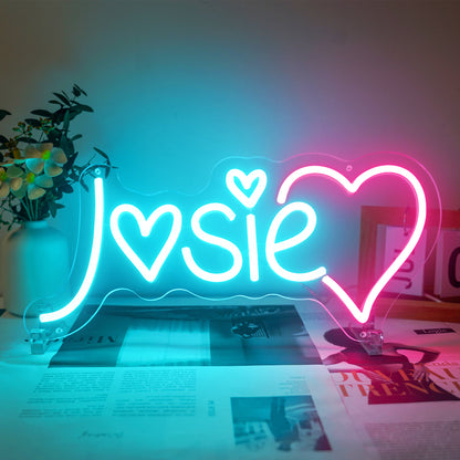 Custom Neon Signs, Personalized Name LED Neon Signs for Room Decoration, Bar, Bedroom, Wedding, Birthday, Company Logo Signs Neon Light Sign for Kids Gift